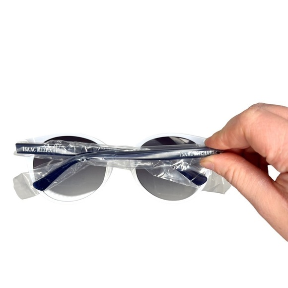 Isaac Mizrahi New York IM 30205 Full Rim White and Black Acetate Sunglasses - Picture 3 of 12